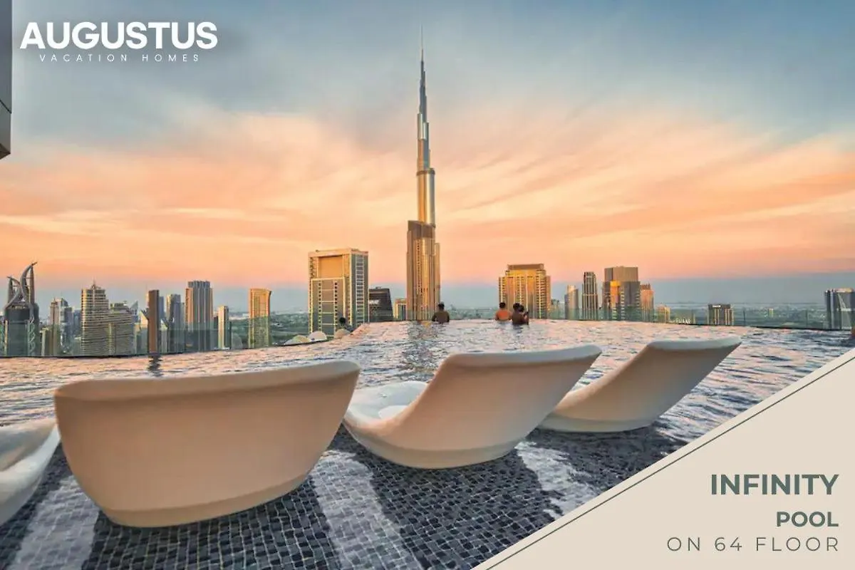 2Bd - 6 Guests - 59Th Floor, Burj Views 64Th Floor Infinity Pool Apartment Dubai